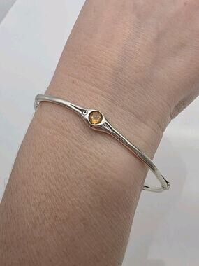 John Hardy Sterling Silver 925 Bamboo Collection Citrine Bracelet